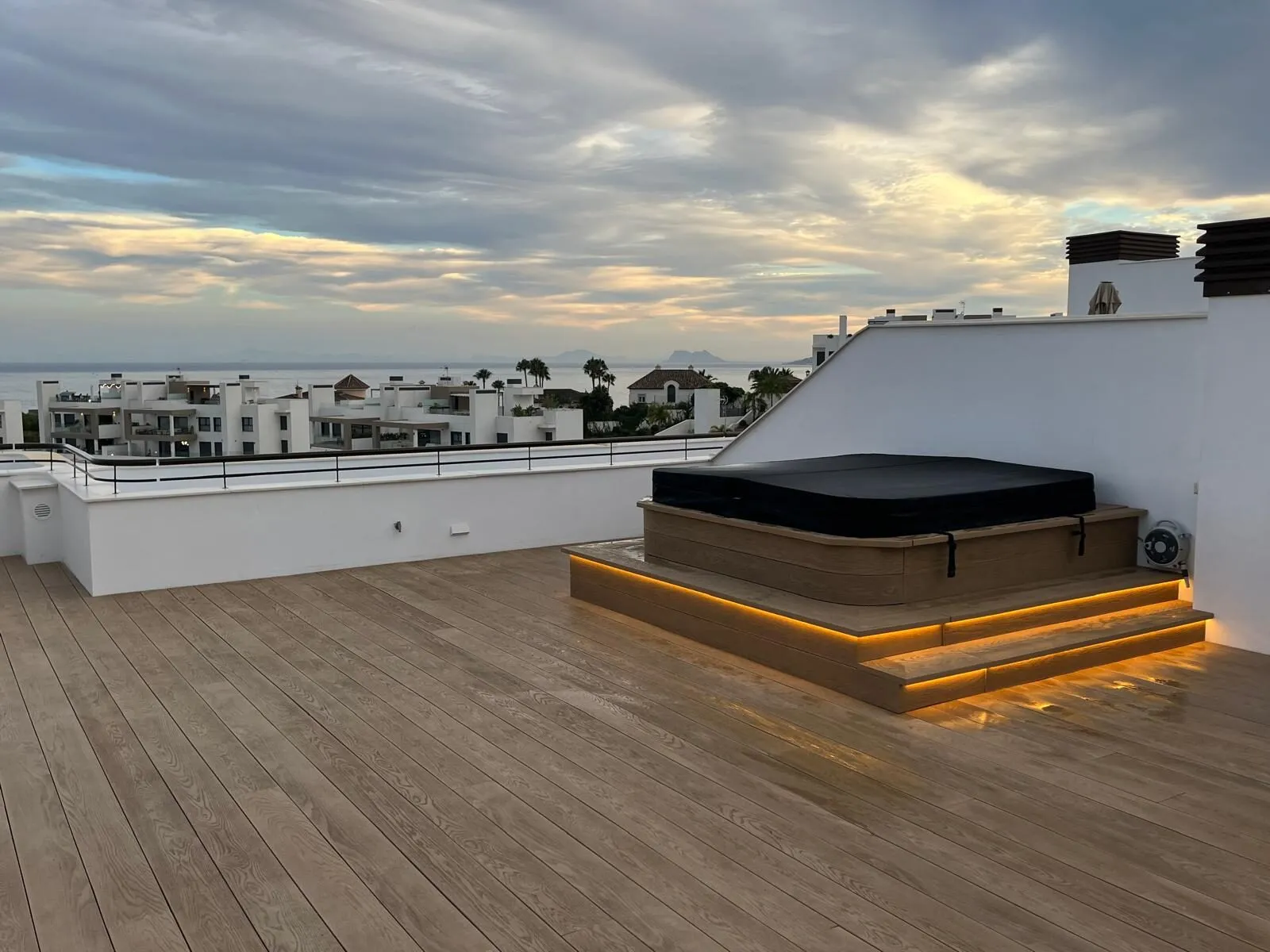 Composite rooftop terrace on the Costa del Sol
