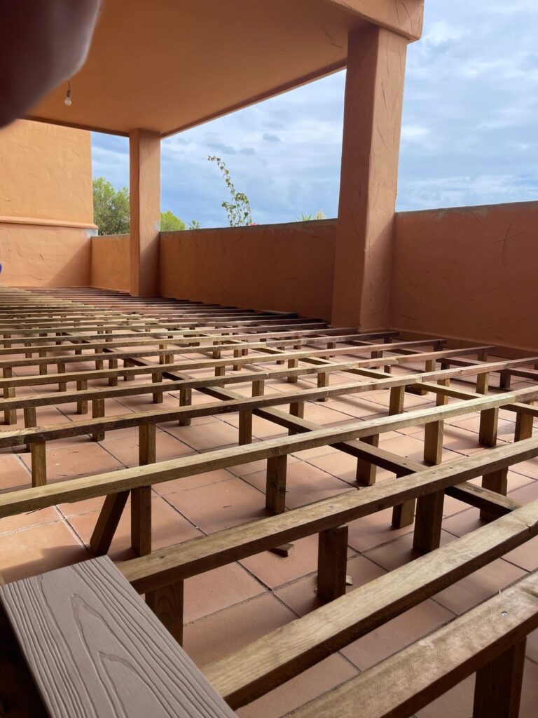 Santa Maria Golf decking project photo in Elviria, Marbella