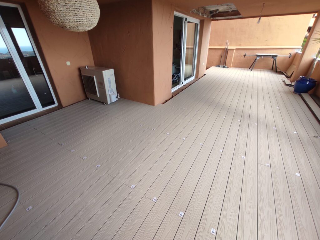 Santa Maria Golf decking project photo in Elviria, Marbella