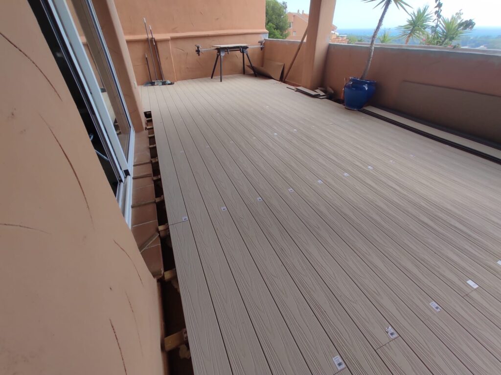 Santa Maria Golf decking project photo in Elviria, Marbella
