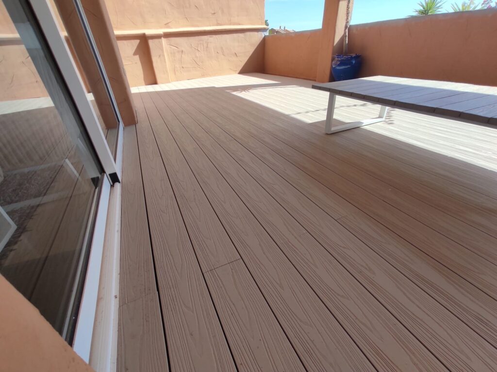 Santa Maria Golf decking project photo in Elviria, Marbella