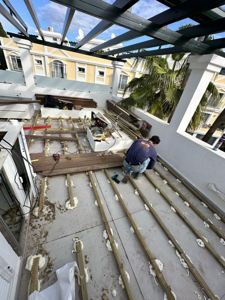 Aloha Gardens decking project photo in Nueva Andalucia