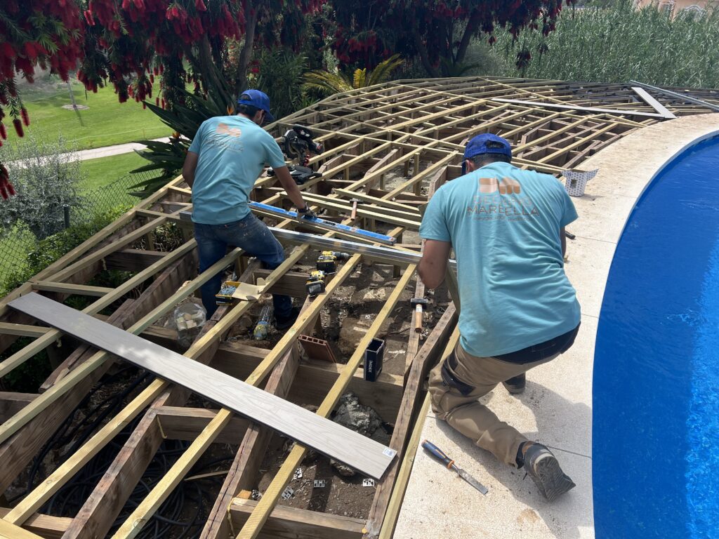 Mijas Costa decking project photo in Mijas