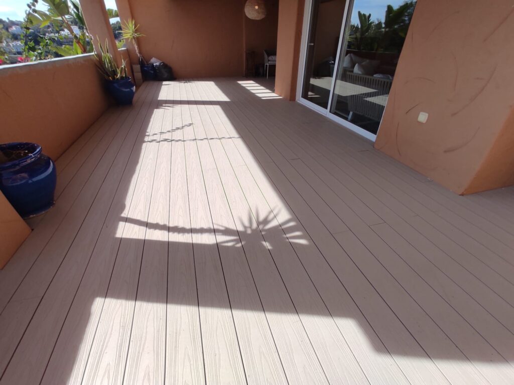 Santa Maria Golf decking project photo in Elviria, Marbella