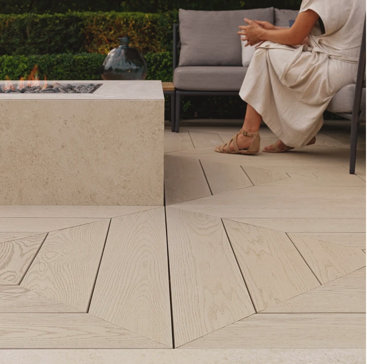 Millboard Limed Oak colour sample