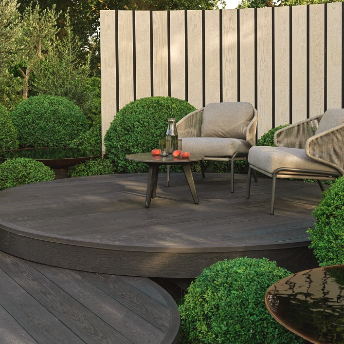 Millboard Burnt Cedar colour sample